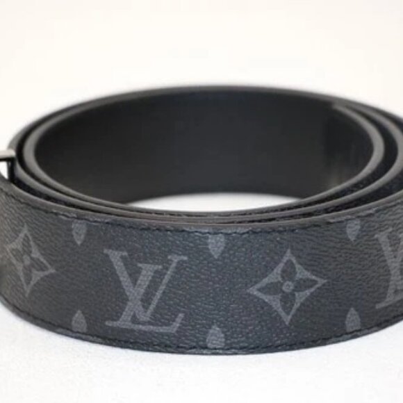 Louis Vuitton Monogram Leather Belt M9232 - Black/Gray - Picture 4 of 12